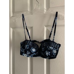 Michael Kors | Blue & Black | Bikini Top | Suit